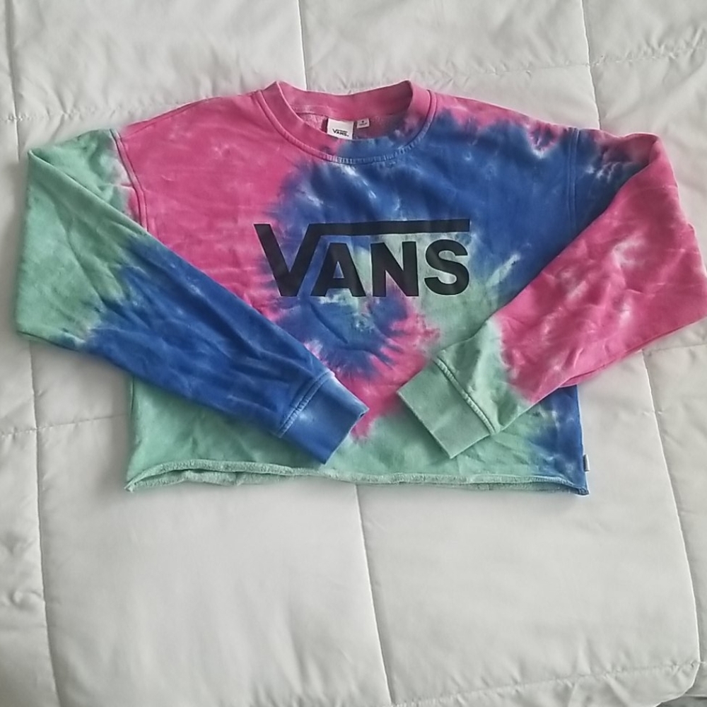 VANS cropped tie-dye sweatshirt